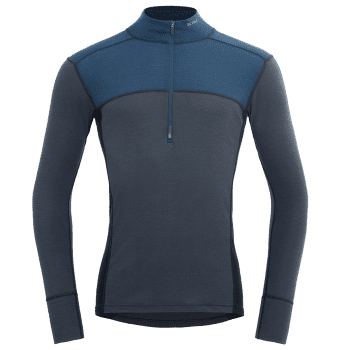 T-shirt a manches longues Devold Lauparen Merino 190 Zip Neck Men 422A FLOOD/NIGHT/INK