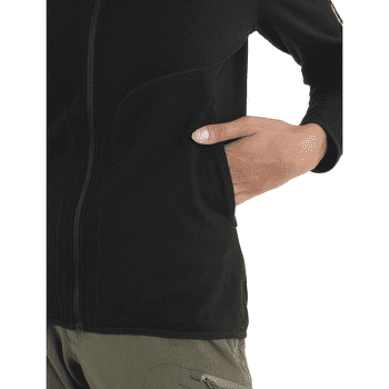 Sweat-shirt Icebreaker Merino 560 Realfleece™ Elemental LS Zip Women Black