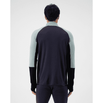 T-shirt a manches longues Mons Royale Olympus Merino Half Zip Men Dew / 9 Iron / Black