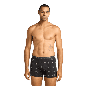 Caleçons Icebreaker Merino 150 Anatomica Boxers Explore More AOP Men MINT/AOP