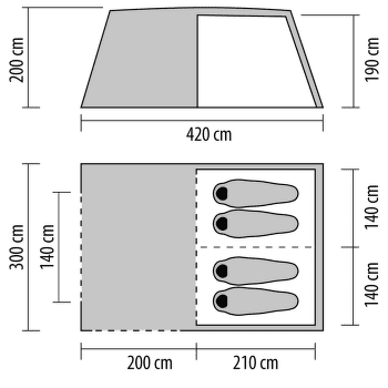 Tente Coleman COOK 4