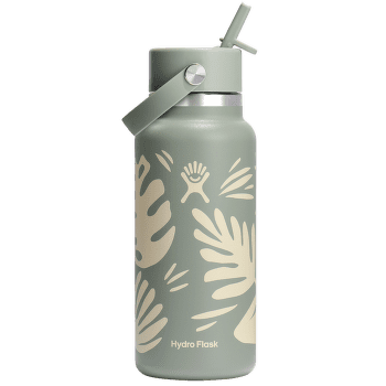 Thermos Hydro Flask 32 OZ WIDE FLEX STRAW CAP 377P Botanical Bliss Agave