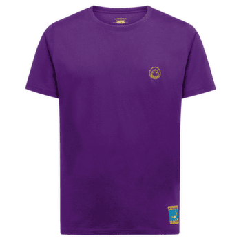 T-shirt a manches courtes La Sportiva Climbing on the Moon T-Shirt Men Viola/Giallo