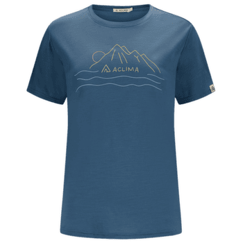 T-shirt a manches courtes Aclima LightWool 140 Classic Tee Sunset Women Blue Fusion