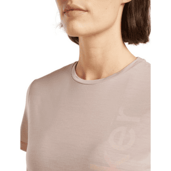 T-shirt a manches courtes Icebreaker Merino Blend 125 Cool-Lite Sphere SS Tee IB Vertical Women PINK QUARTZ
