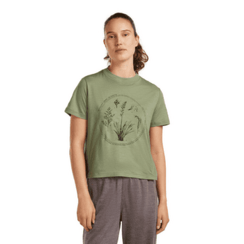 T-shirt a manches courtes Icebreaker Merino 150 Tech Lite SS Crop Tee Seed Story Women PORCINI