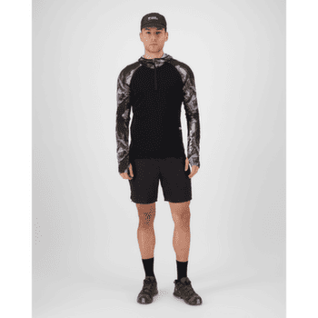 T-shirt a manches longues Mons Royale Temple Merino Long Sleeve Hood Men Rock Camo/Black