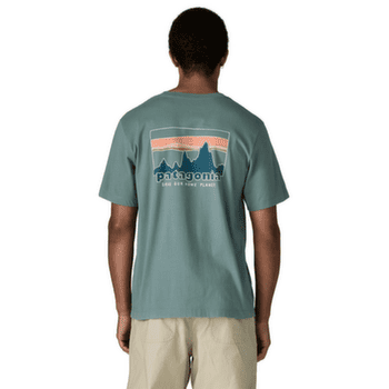 T-shirt a manches courtes Patagonia ‘73 Skyline T-Shirt Men Blue Sage