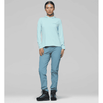 T-shirt a manches longues Norrona femund tech Hood Women Aqua Haze