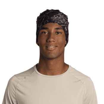 Bandeau Buff Coolnet UV Wide Headband ANTER BLACK