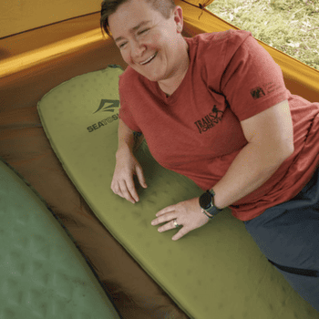Tôle d'assise Sea to Summit Camp Self Inflating Mat Tarragon