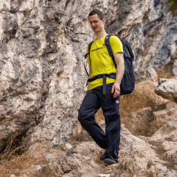 Pantalons Mammut SENDER CLIMBING PANTS MEN 3818 dark mammut red