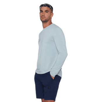 T-shirt a manches longues Mammut MOUTAIN LONGSLEEVE T-SHIRT MEN BLUEMLISALPHORN nebla