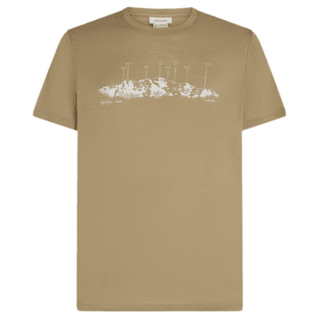 T-shirt a manches courtes Icebreaker Merino 150 Tech Lite SS Tee The Peaks Men CUMIN