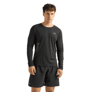 T-shirt a manches longues Arcteryx Norvan Downword Logo LS Men Black