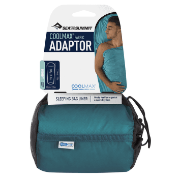 Insert de sac de couchage Sea to Summit Coolmax Adaptor Liner Aqua