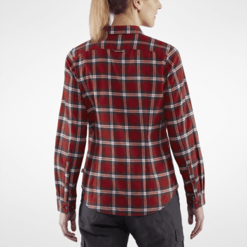 Chemises a manches longues Fjällräven Övik Flannel Shirt Women Chalk White-Dune Beige
