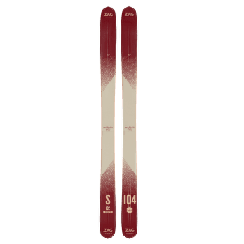 Ski Zag Skis Slap 104 BURGUNDY/BEIGE