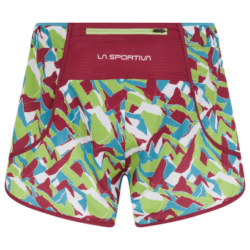 Shorts La Sportiva TIMING SHORT Women Red Plum/Lime Green