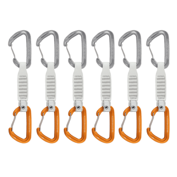 Ensemble Expreska Mammut Sender Wire 12 cm 6-Pack Quickdraws light grey-gold