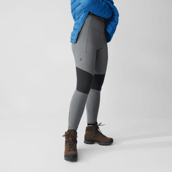 Leggings Fjällräven Abisko Värm Trekking Tights Women Black-Iron Grey