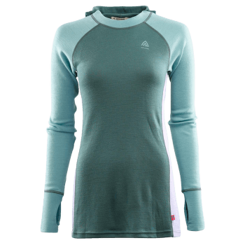 Sweat-shirt Aclima WarmWool Hood Sweater Women North Atlantic / Reef Waters / Purple Rose