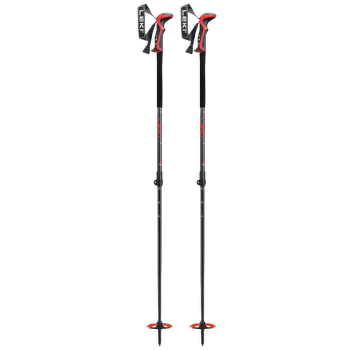 Trou Leki Haute Route 2 dark anthracite-dark red-black