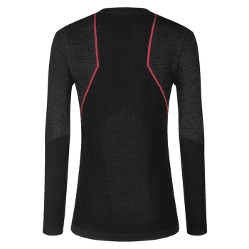 T-shirt a manches longues La Sportiva WOOL40 AERO LONGSLEEVE Women Black/Hibiscus