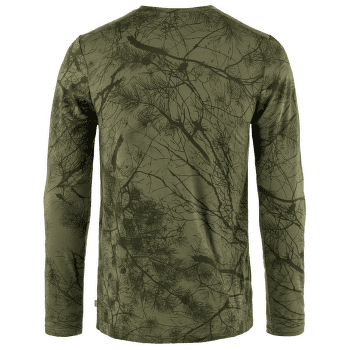 T-shirt a manches longues Fjällräven Värmland Wool LS Men Green Camo