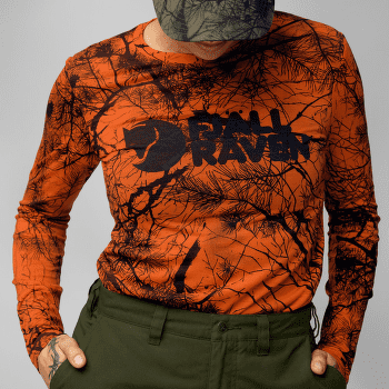 T-shirt a manches longues Fjällräven Värmland Wool LS Women Green Camo
