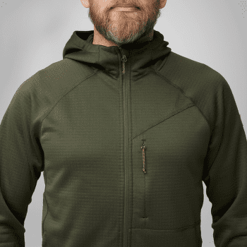 Sweat-shirt Fjällräven Abisko Grid Fleece Hoodie Men Mountain Blue