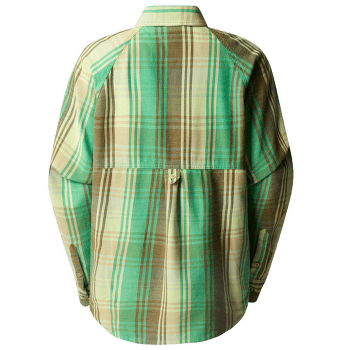 Chemises a manches longues The North Face SET UP CAMP FLANNEL Women OPTIC EMERALD TESSELLATION MEDIUM PLAID