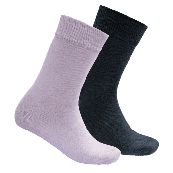 Chaussettes Devold Daily Merino Light Sock 2PK Kid 167A ORCHID MIX