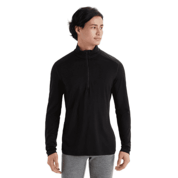 T-shirt a manches longues Icebreaker Merino 200 Oasis LS Half Zip Men Black