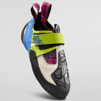 Chaussons d'escalade La Sportiva Skwama Women Apple Green/Cobalt Blue_E05B13