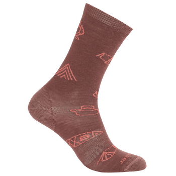 Chaussettes Icebreaker Merino Lifestyle Ultralight Crew Camp Essentials Men CAROB/PLUME