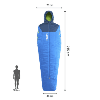 Sac de couchage Millet BOSSONS -2° REG ICON BLUE