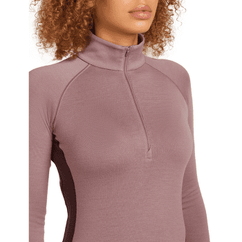 T-shirt a manches longues Icebreaker Merino 260 ZoneKnit™ LS Half Zip Women DAWN/ZINCBLUE/CB