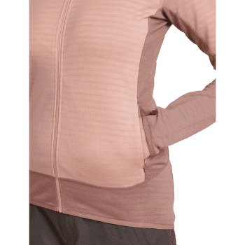 Sweat-shirt Icebreaker Merino Blend 300 RealFleece™ Descender LS Zip Women SUMMIT/BLUSH/CB