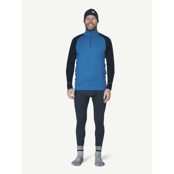 T-shirt a manches longues Devold Duo Active Merino 205 Z.Neck Men 258A BLUE/INK