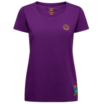 T-shirt a manches courtes La Sportiva CLIMBING ON THE MOON T-Shirt Women Viola/Giallo