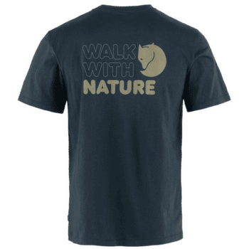 T-shirt a manches courtes Fjällräven Walk With Nature T-shirt men Dark Navy