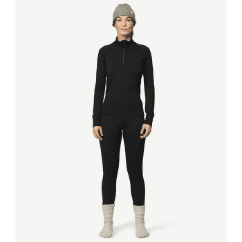 T-shirt a manches longues Devold Duo Active Zip Neck Women 951 BLACK