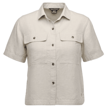 Chemises a manches courtes Black Diamond Scenic Route SS Shirt Women Moonstone-Chalk