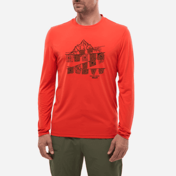 T-shirt a manches longues Millet SENECA TS LS UV Men PAPRIKA