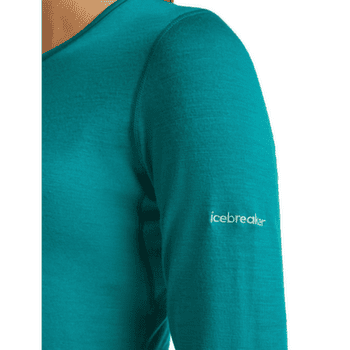 T-shirt a manches longues Icebreaker Merino 200 Oasis LS Crewe Sunrise Summit Women TIDAL TEAL