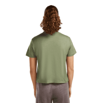 T-shirt a manches courtes Icebreaker Merino 150 Tech Lite SS Crop Tee Seed Story Women PORCINI