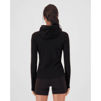T-shirt a manches longues Mons Royale Bella Merino Long Sleeve Hood Women Black
