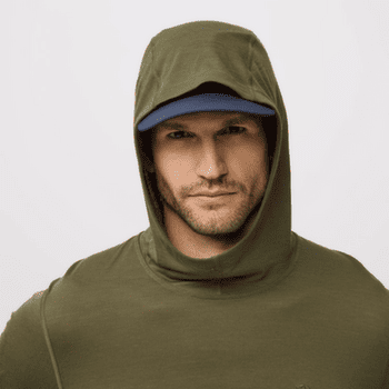 Sweat-shirt Fjällräven ABISKO WOOL HOODIE MEN Laurel Green