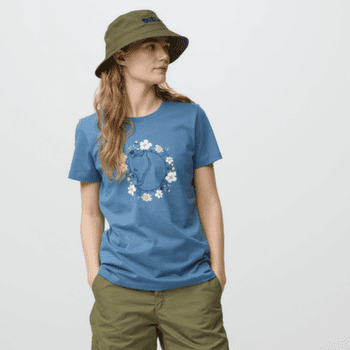 T-shirt a manches courtes Fjällräven FJÄLLBLOMSTER FOX T-SHIRT WOMEN Dawn Blue